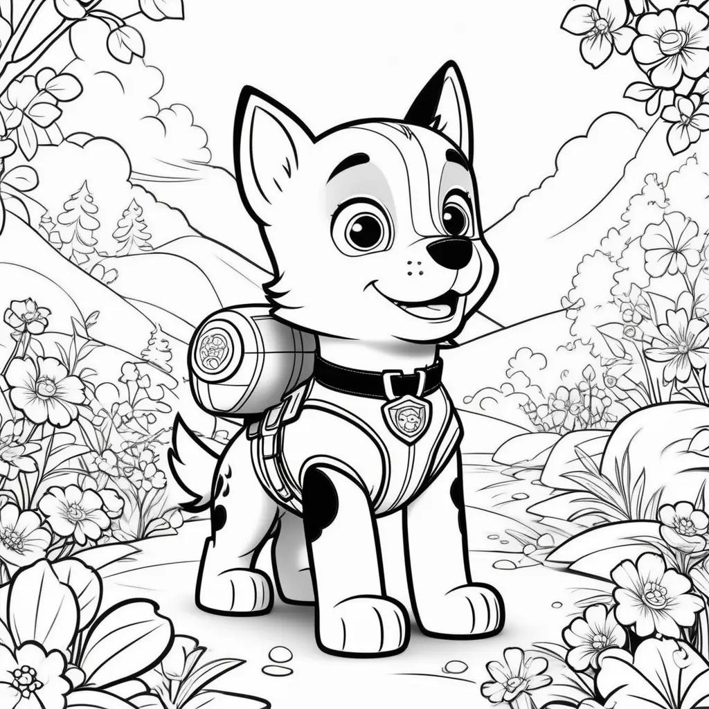 Chase coloring pages for kids, coloring pages of Chase