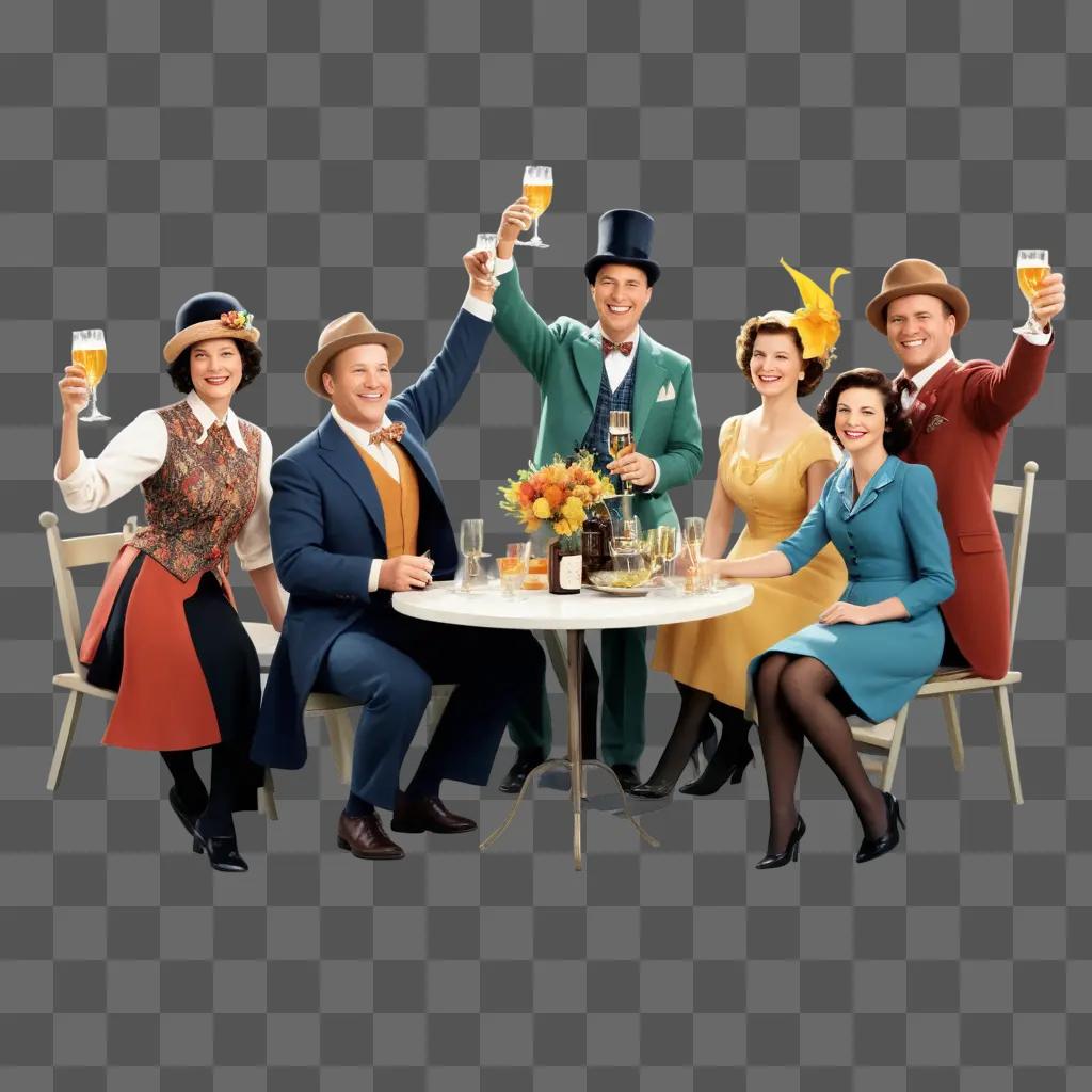 Cheers cast pose for a picture