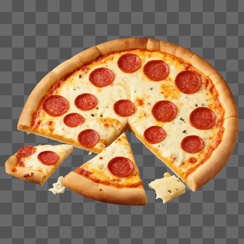 Cheese pizza with 16 slices