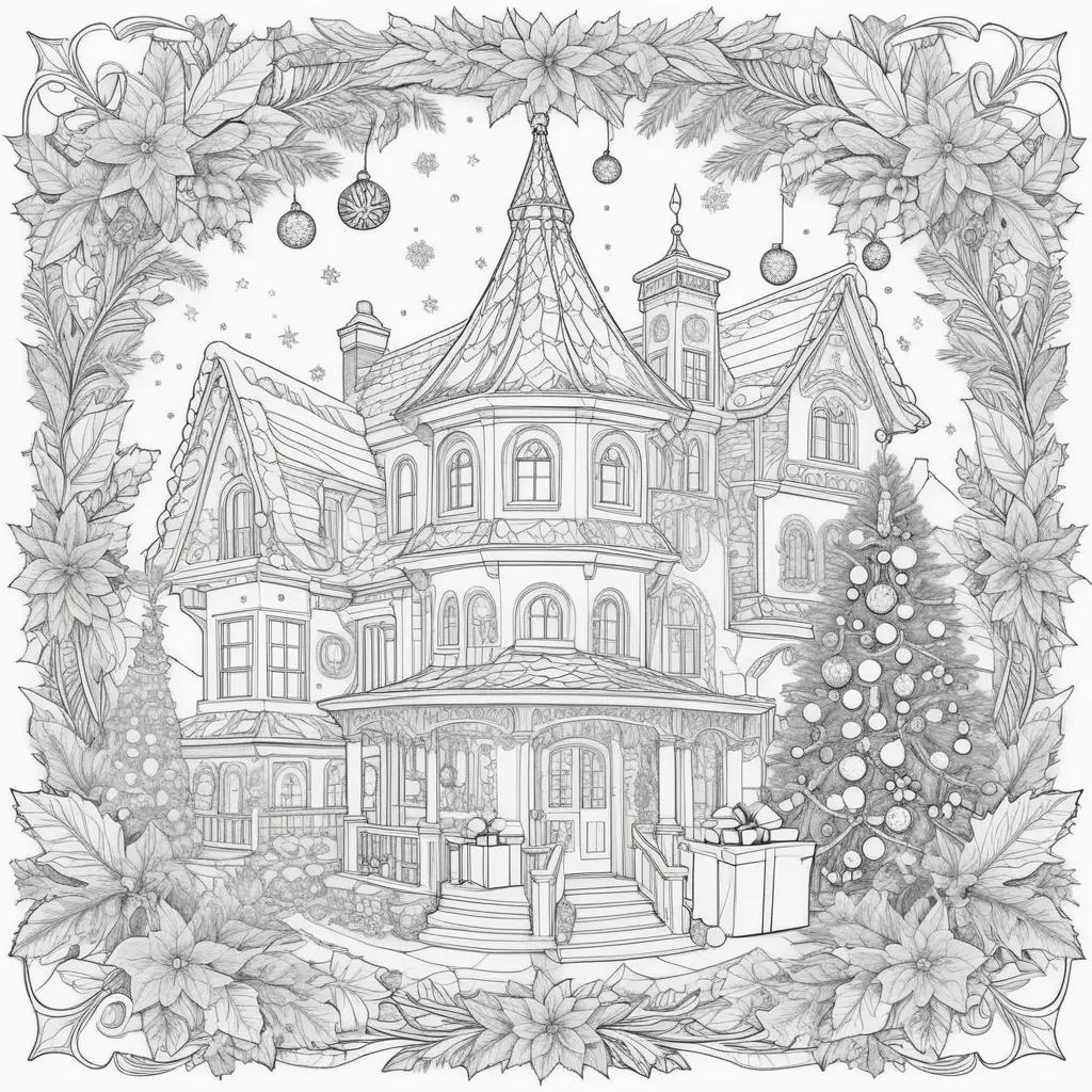 Christmas Coloring Pages in Black and White