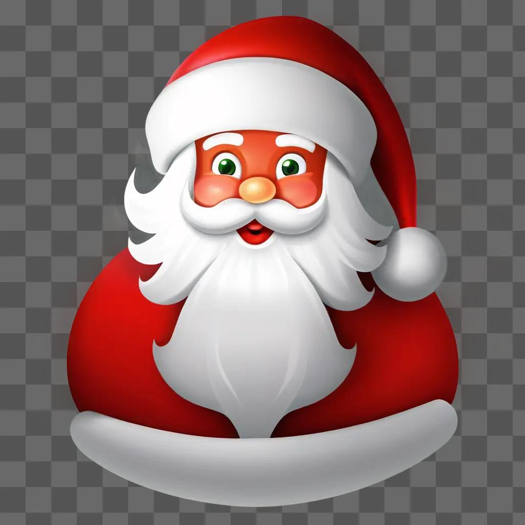 Christmas Santa Claus with a hat clipart