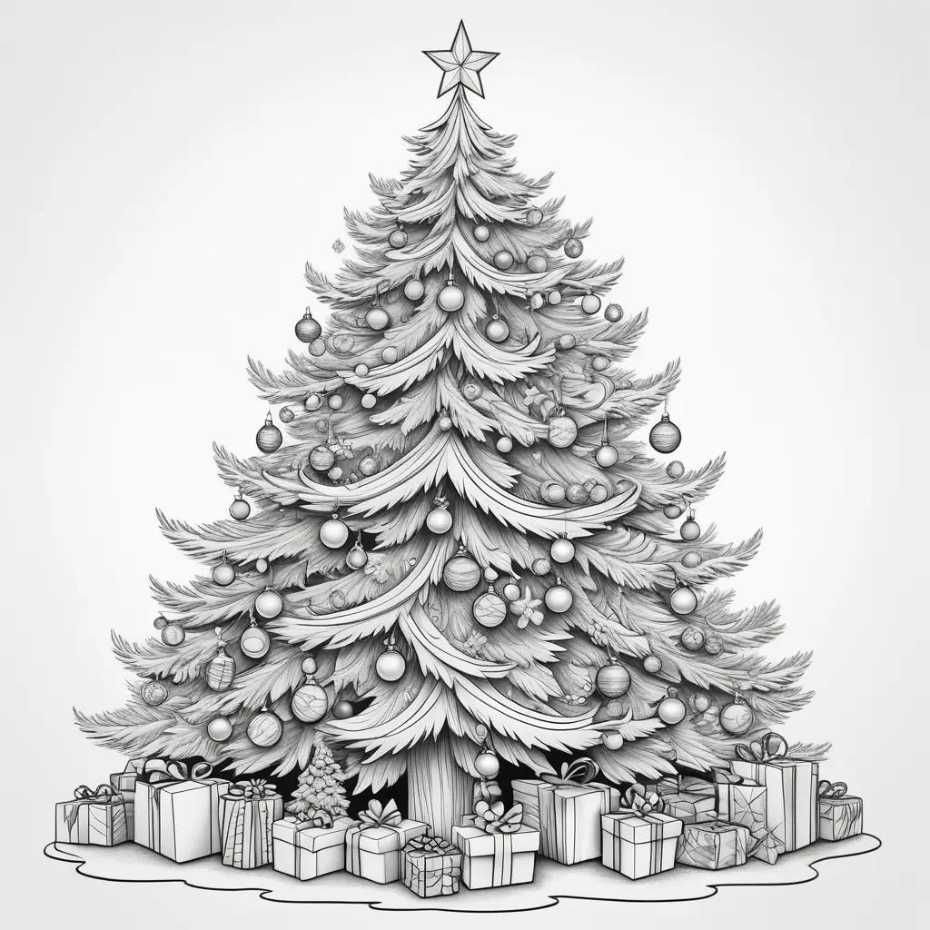 Christmas Tree Coloring Page