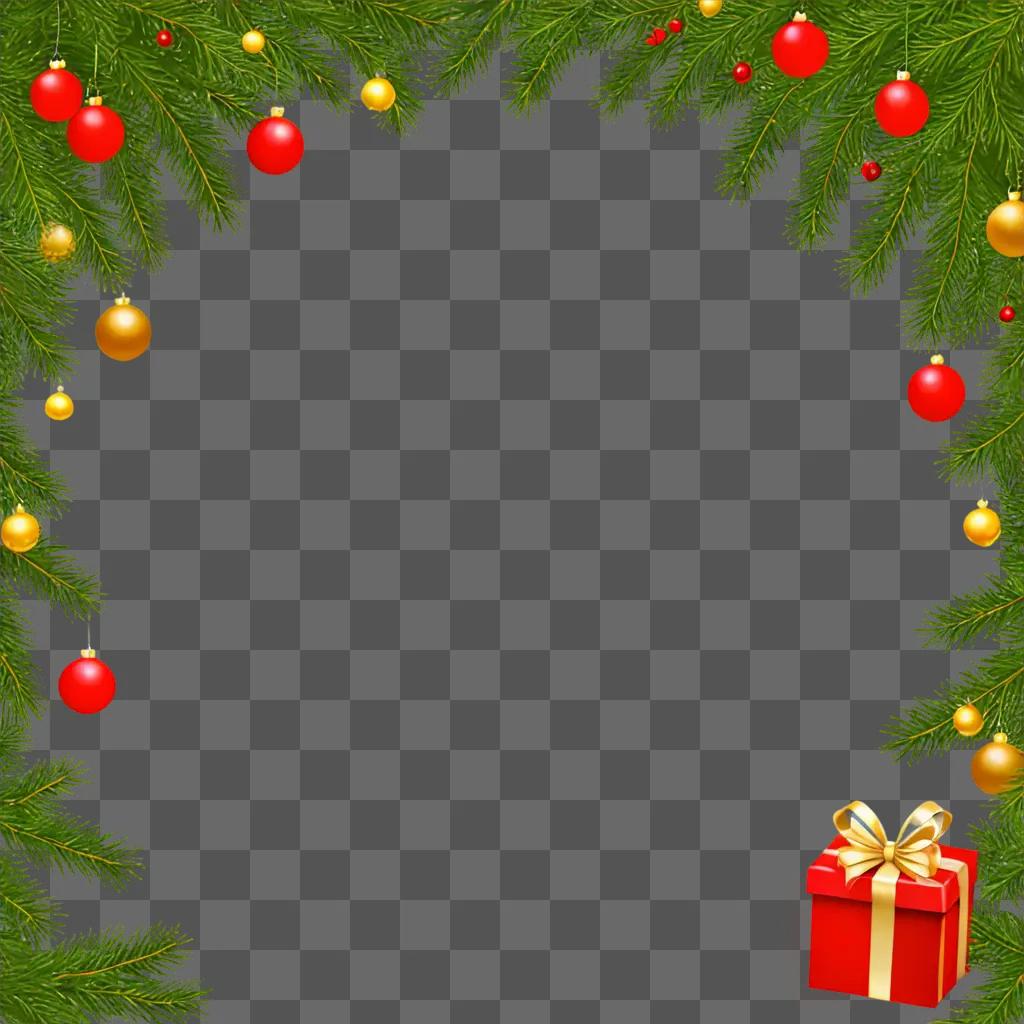 Christmas background with zoomed out elements