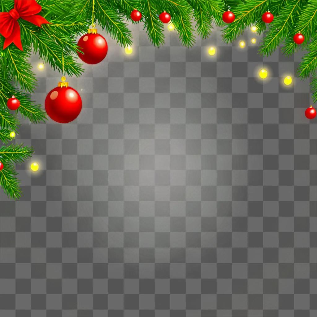 Christmas background zoomed in with red ornaments