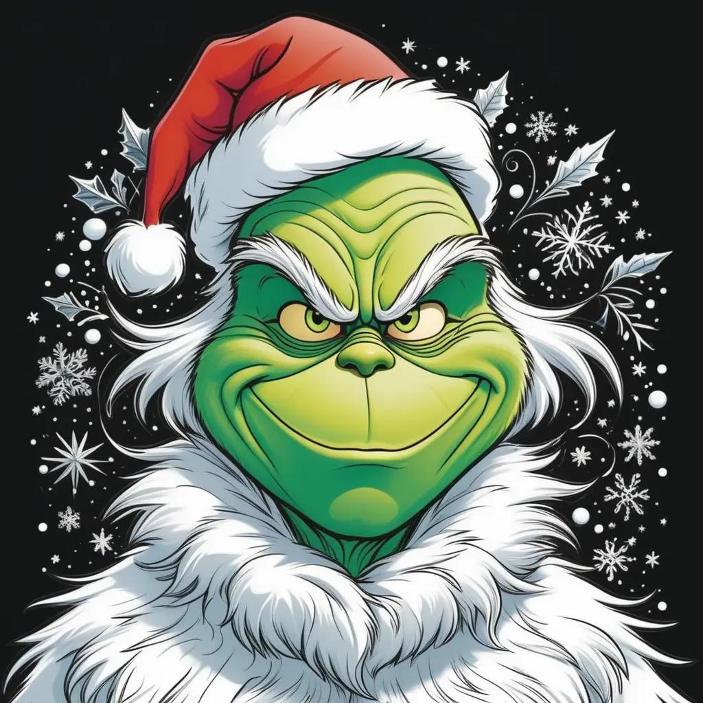 Christmas coloring pages of the Grinch