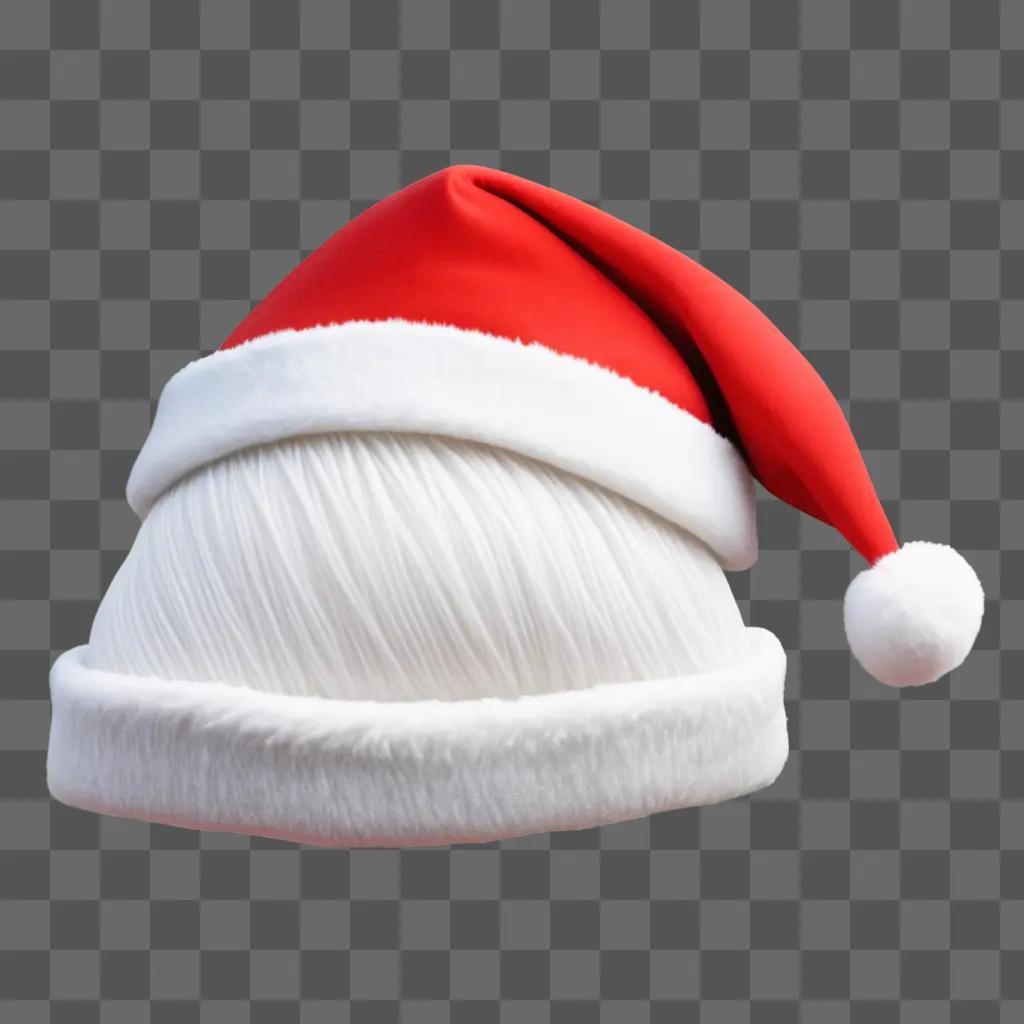 Christmas hat on pink background