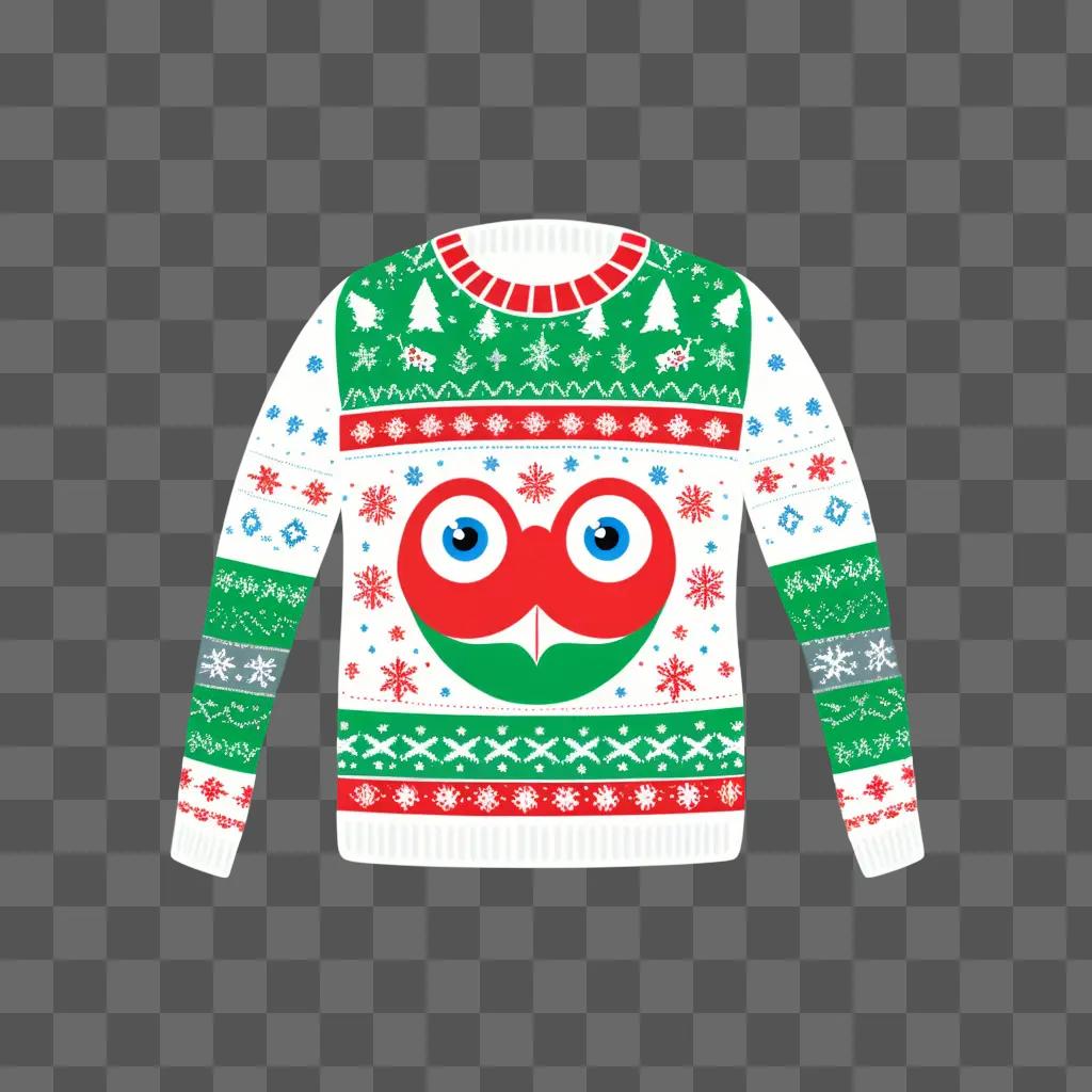 Christmas sweater featuring an owl and snowflake design