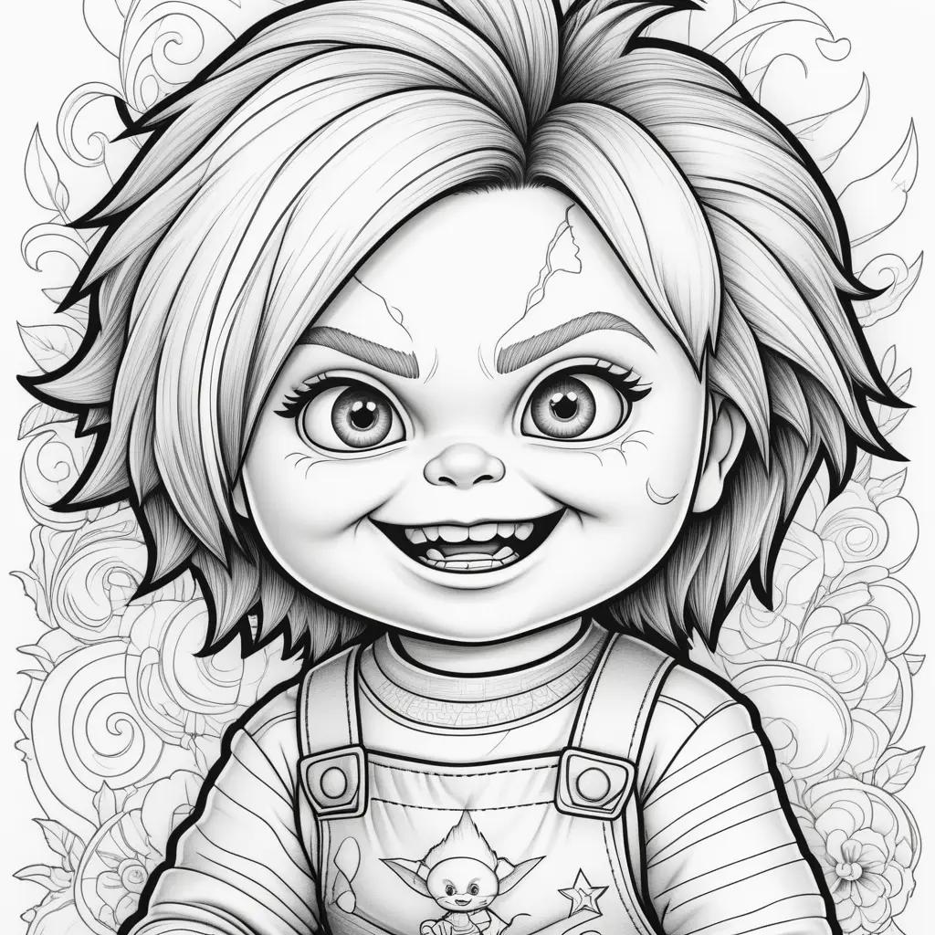 Chucky coloring pages for kids