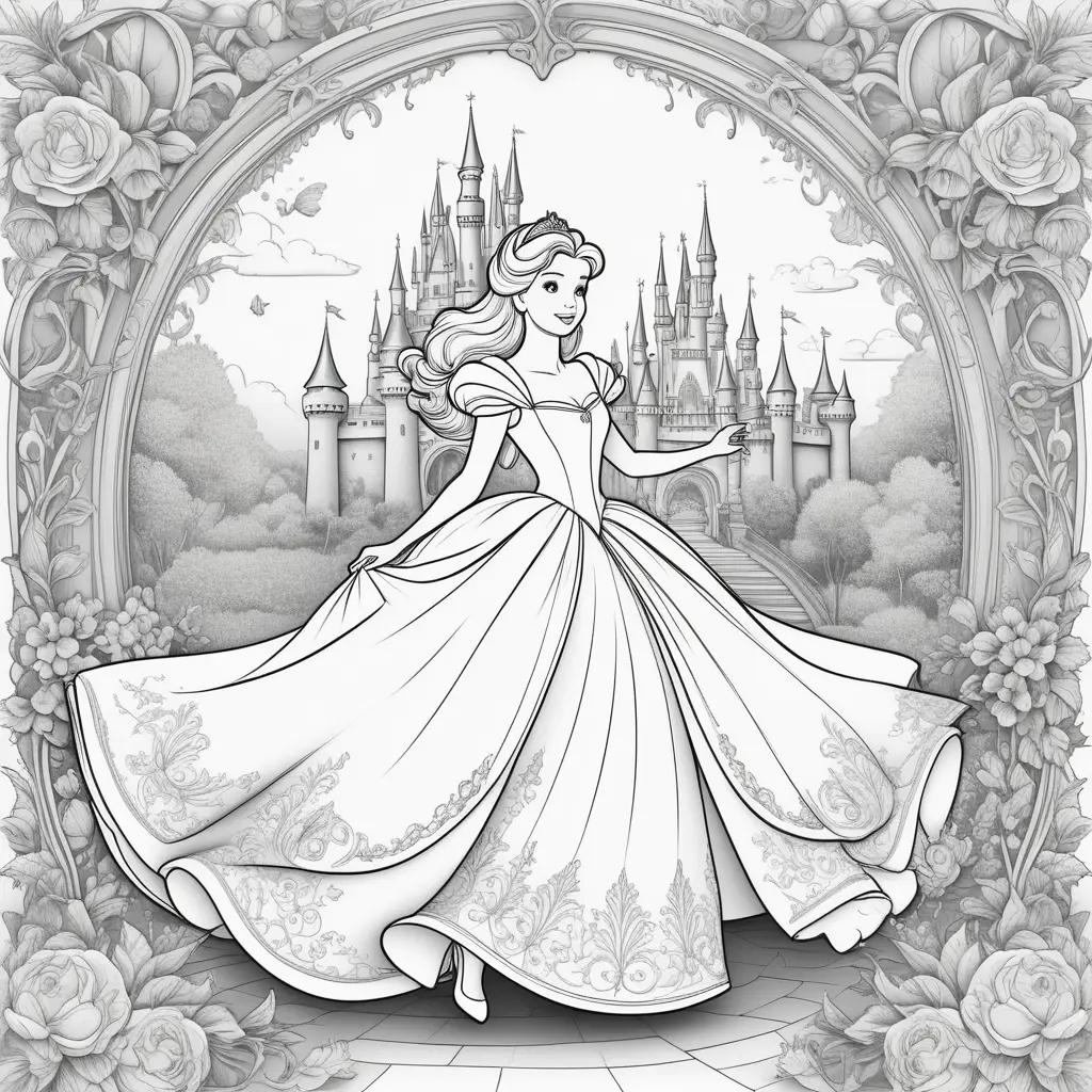 Cinderella Coloring Pages - Princess Coloring Pages