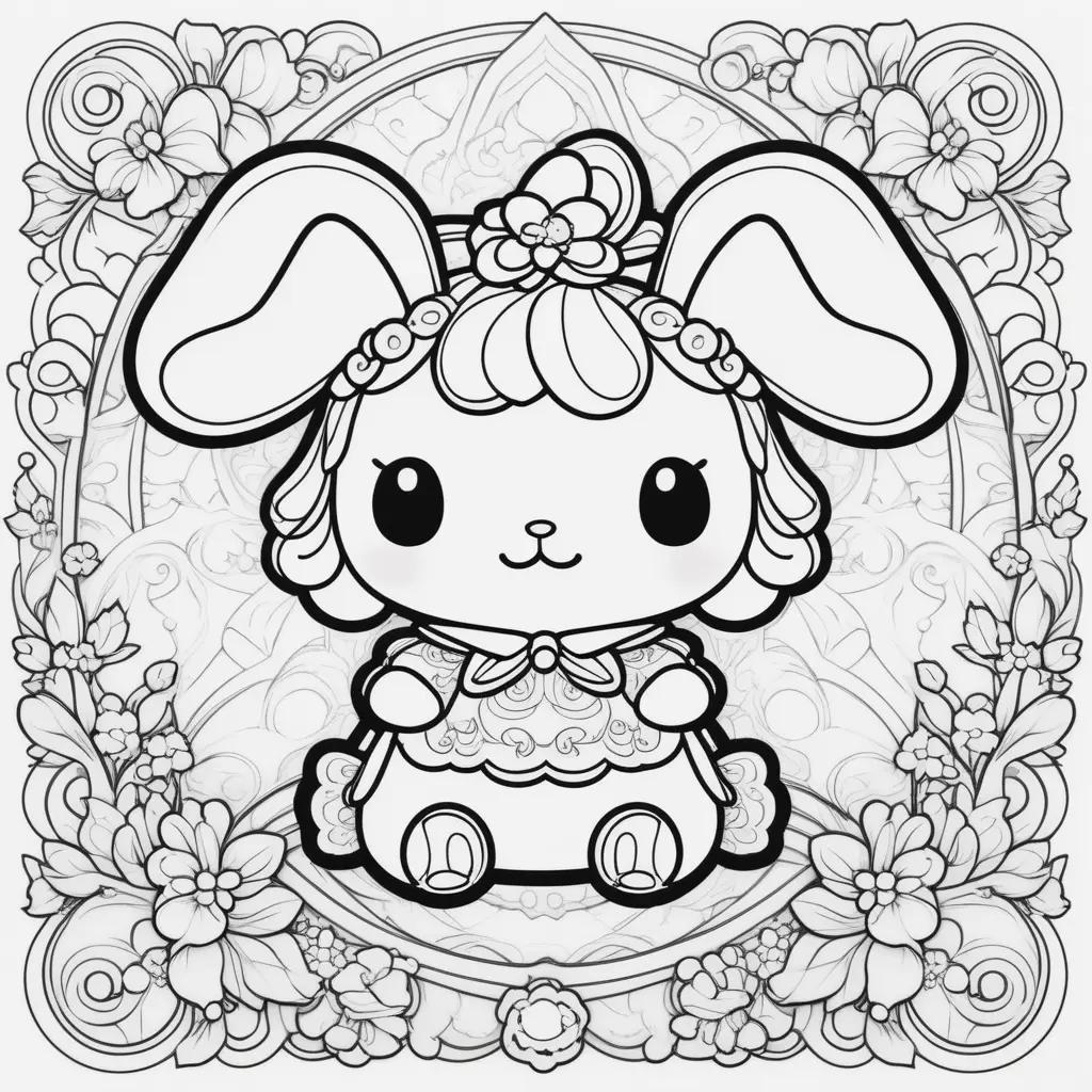 Cinnamoroll Coloring Pages with Sanrio