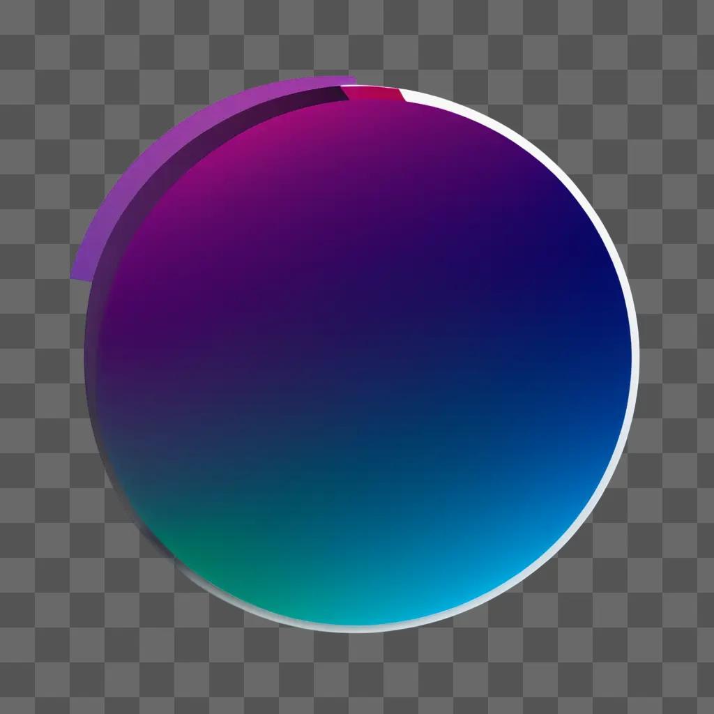 Cirle with purple and blue colors