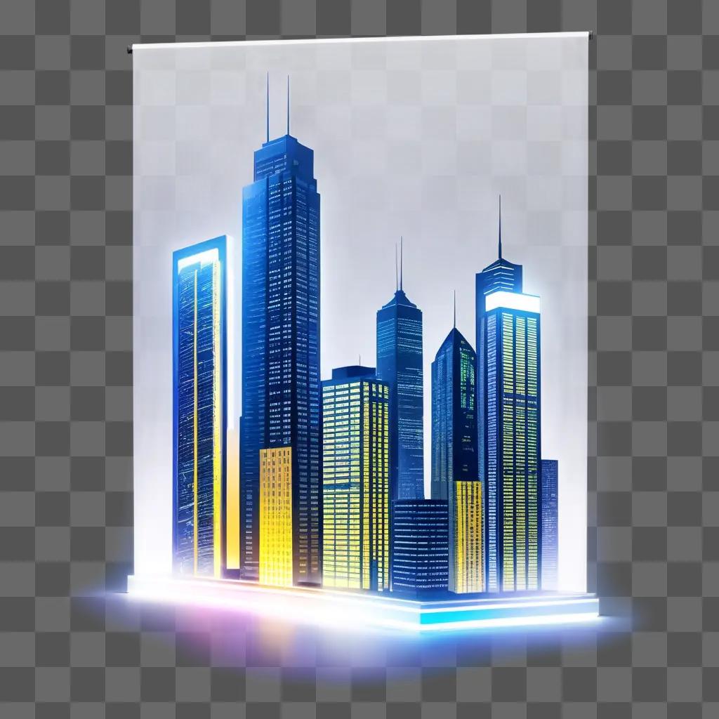 Cityscape displayed in a banner-free area