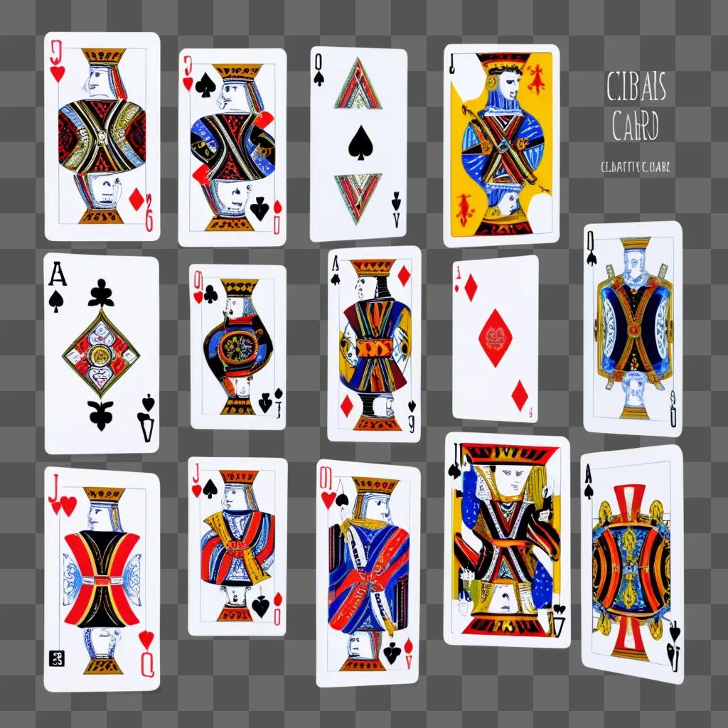 Clayton pack of cards with royal cards