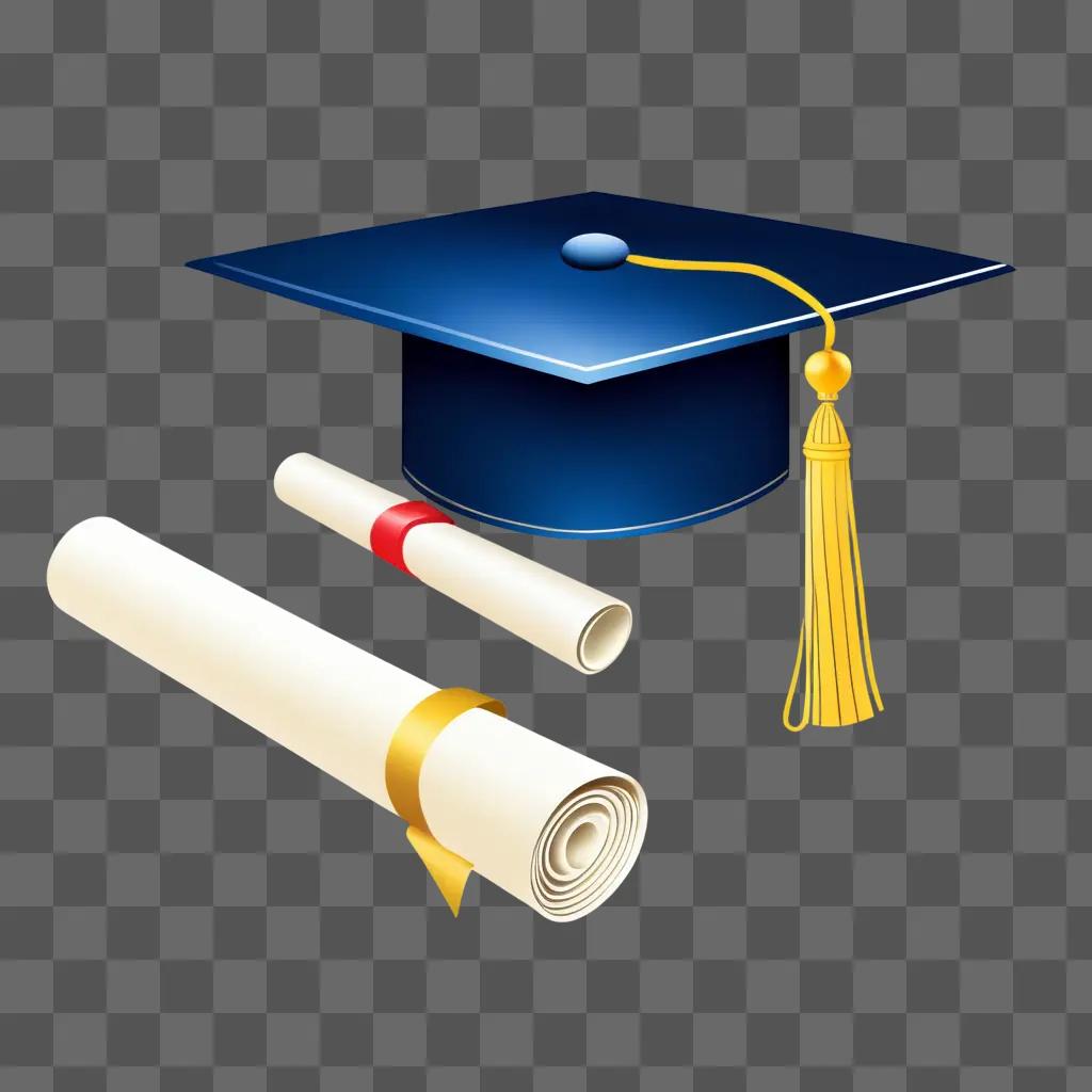 Clipart of a graduation hat with a tassel