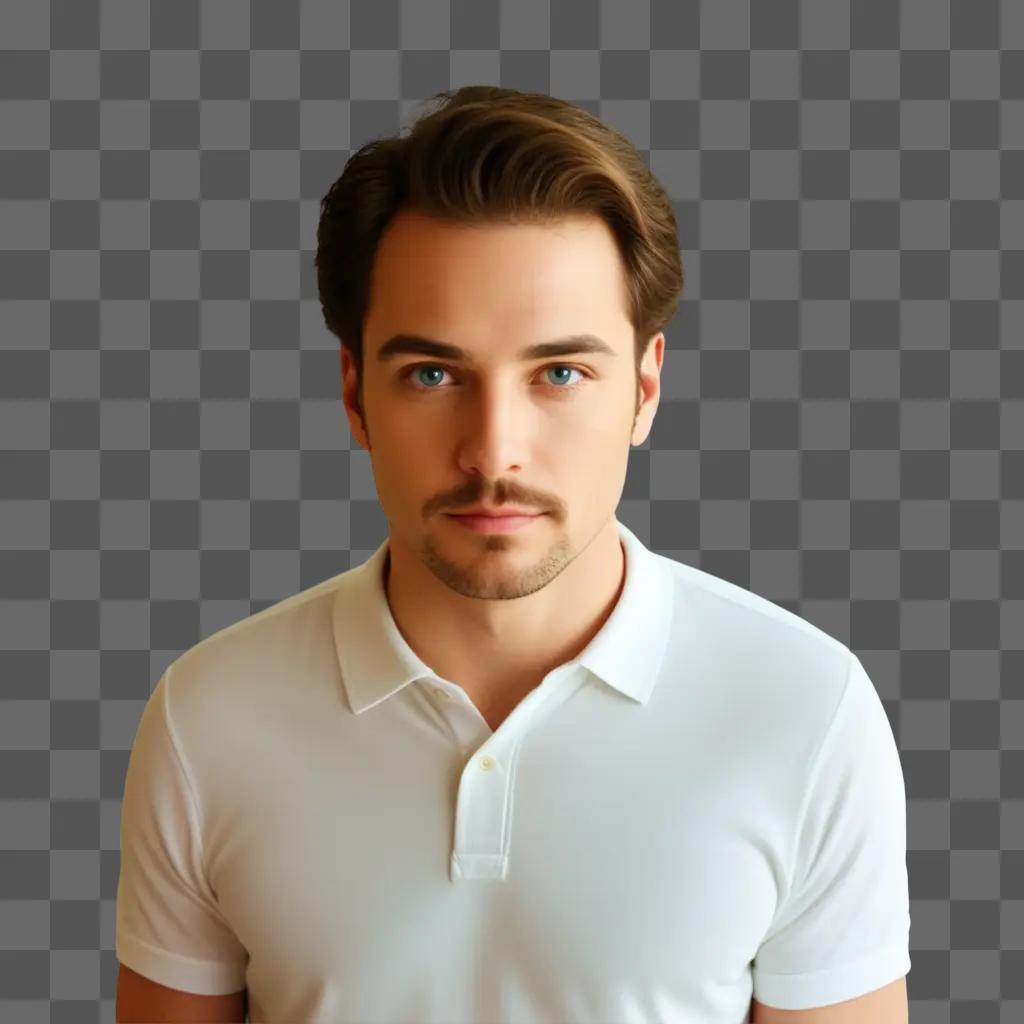 Clipart of man in white shirt