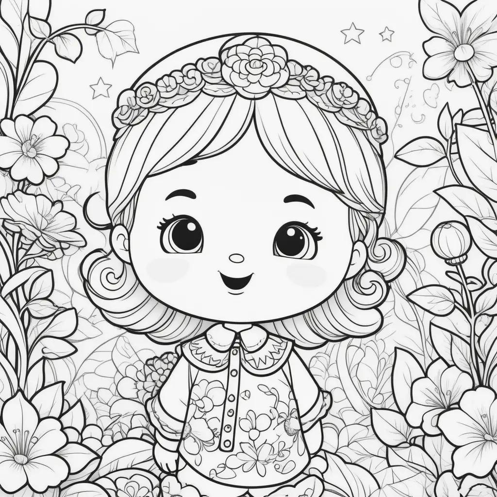 Cocomelon Coloring Pages: A Colorful Garden