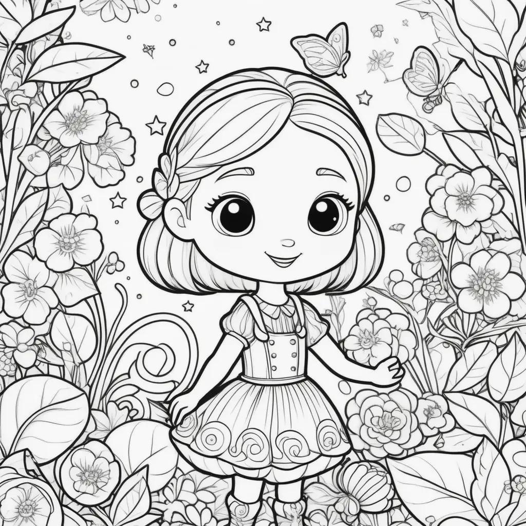 Cocomelon Coloring Pages: Princess Flower Fairy