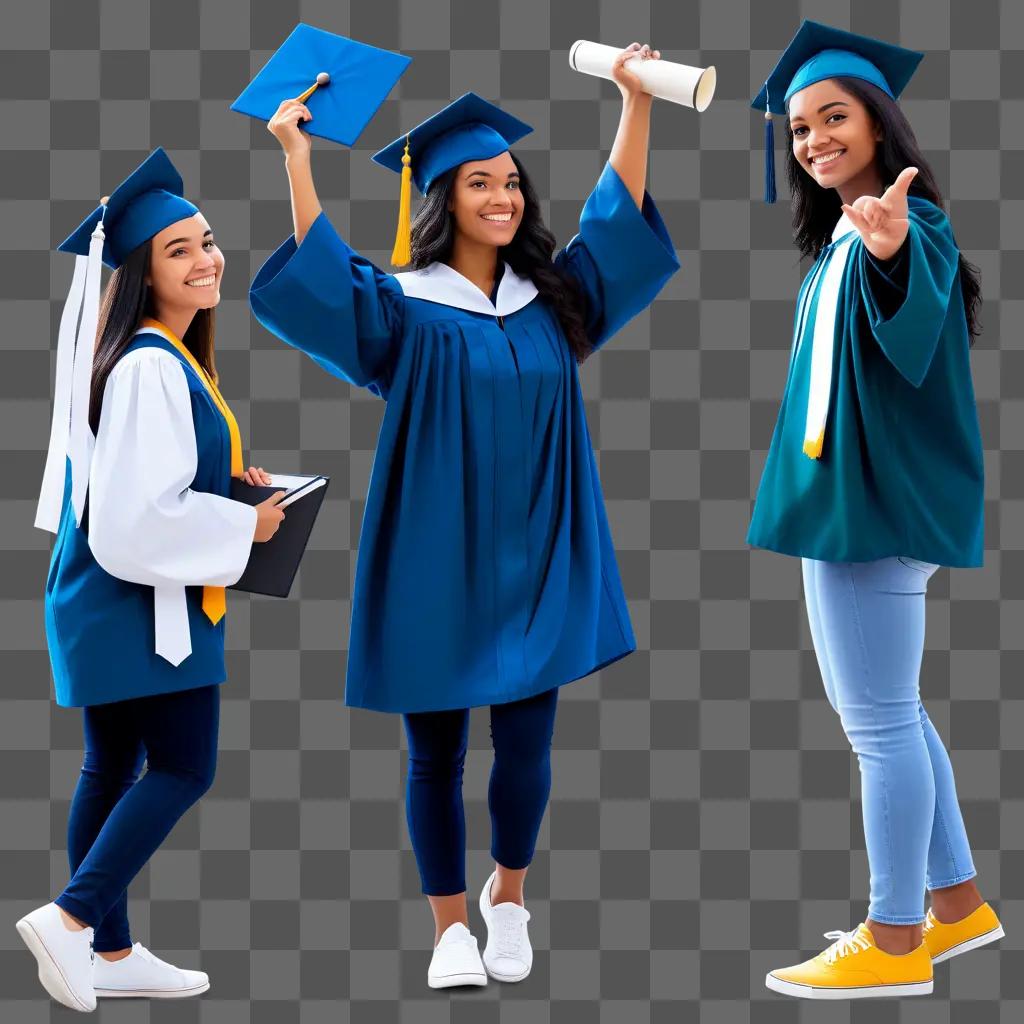 College Graduates Pose for Photograph