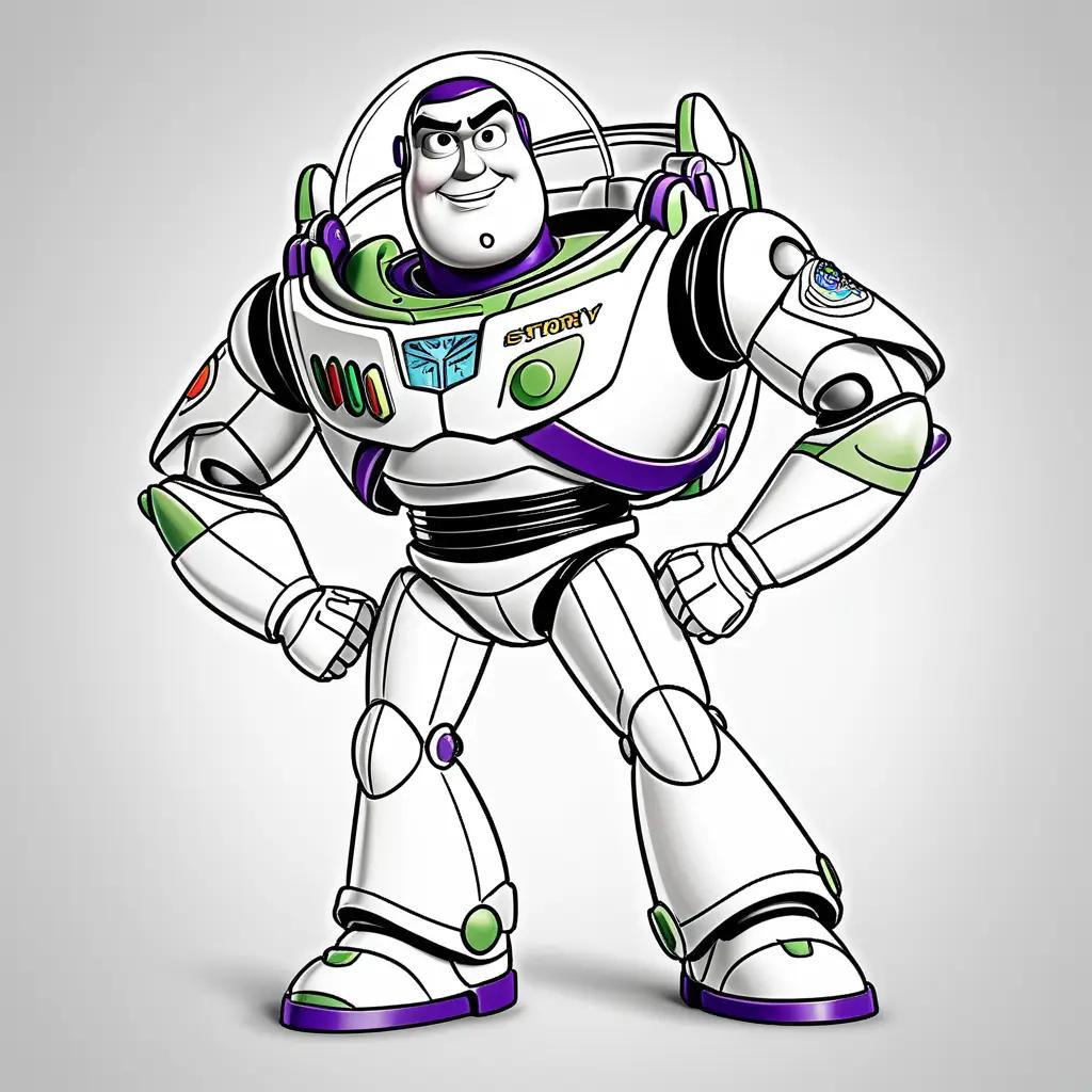 Color Buzz Lightyear in Toy Story Coloring Pages