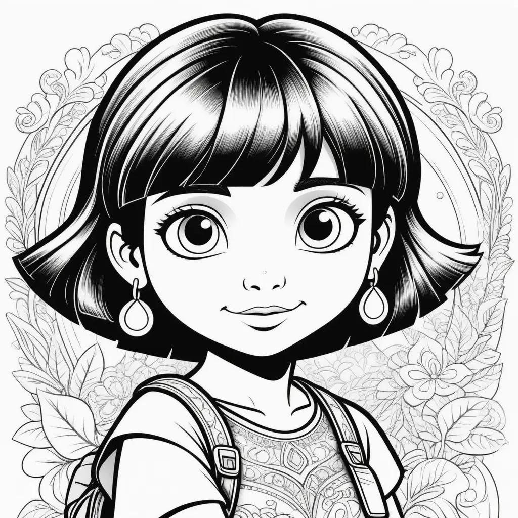 Color Dora Coloring Pages for Kids