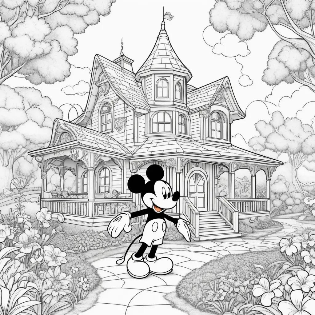 Color Mickey Mouse Clubhouse coloring pages and print