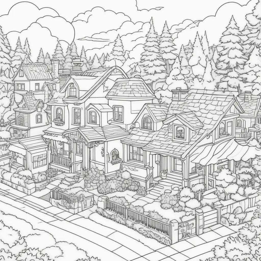 Color your favorite Simpsons house and street