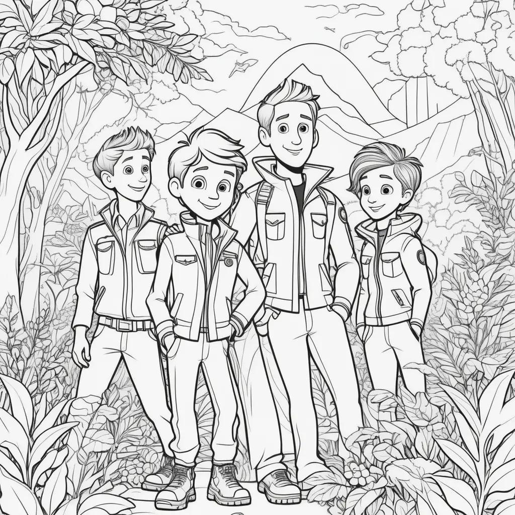 Color your favorite Wild Kratts characters!