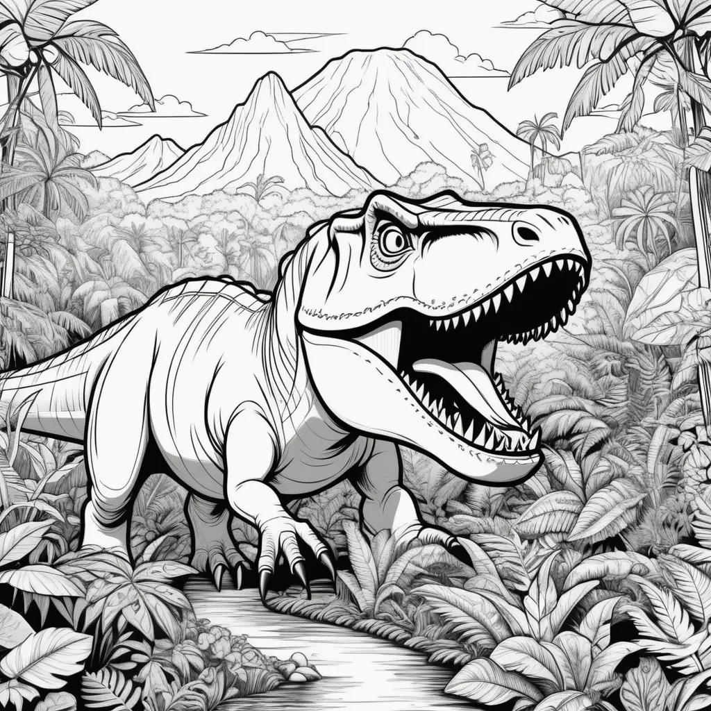 Color your favorite dinosaur from the Jurassic Park coloring pages