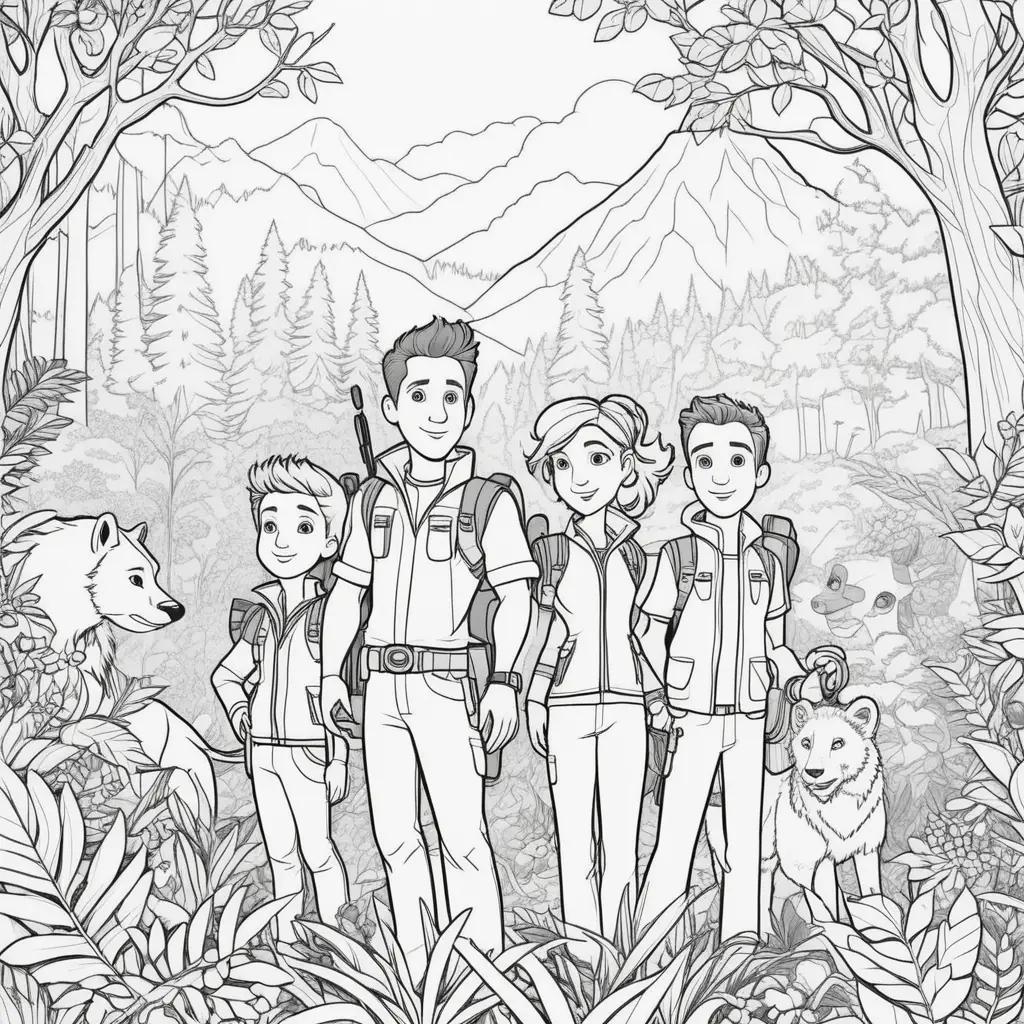 Color your way through a coloring page adventure with Wild Kratts