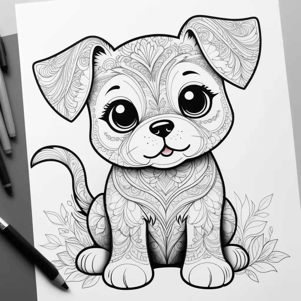 Colorable Coloring Pages for Puppy Lovers