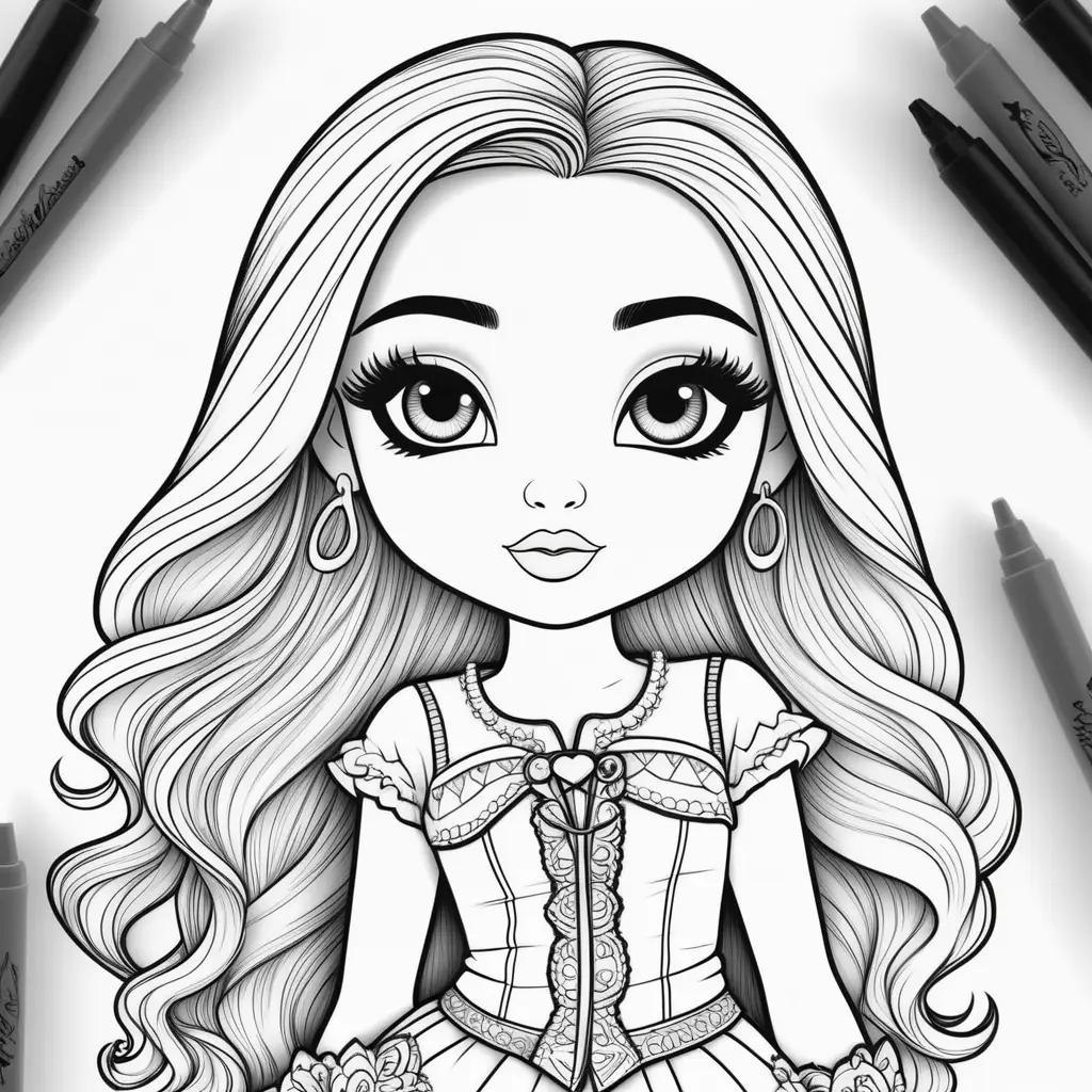 Colorful Bratz Coloring Pages for Kids