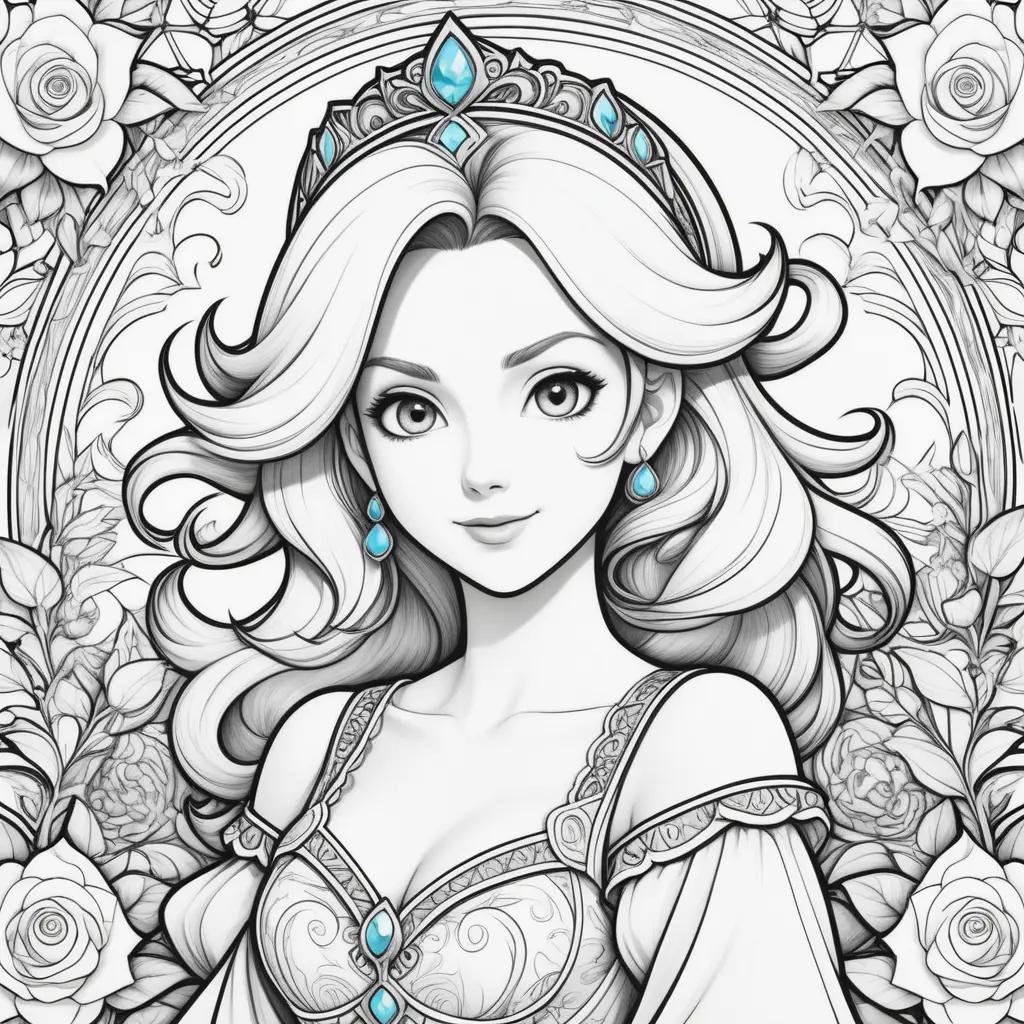 Colorful Coloring Pages Featuring Rosalina