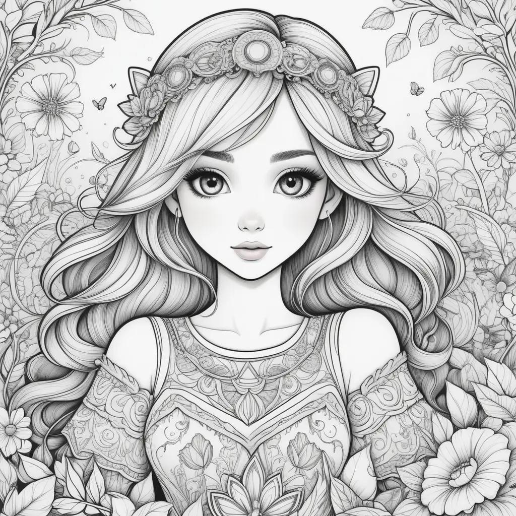 Colorful Coloring Pages for Girls