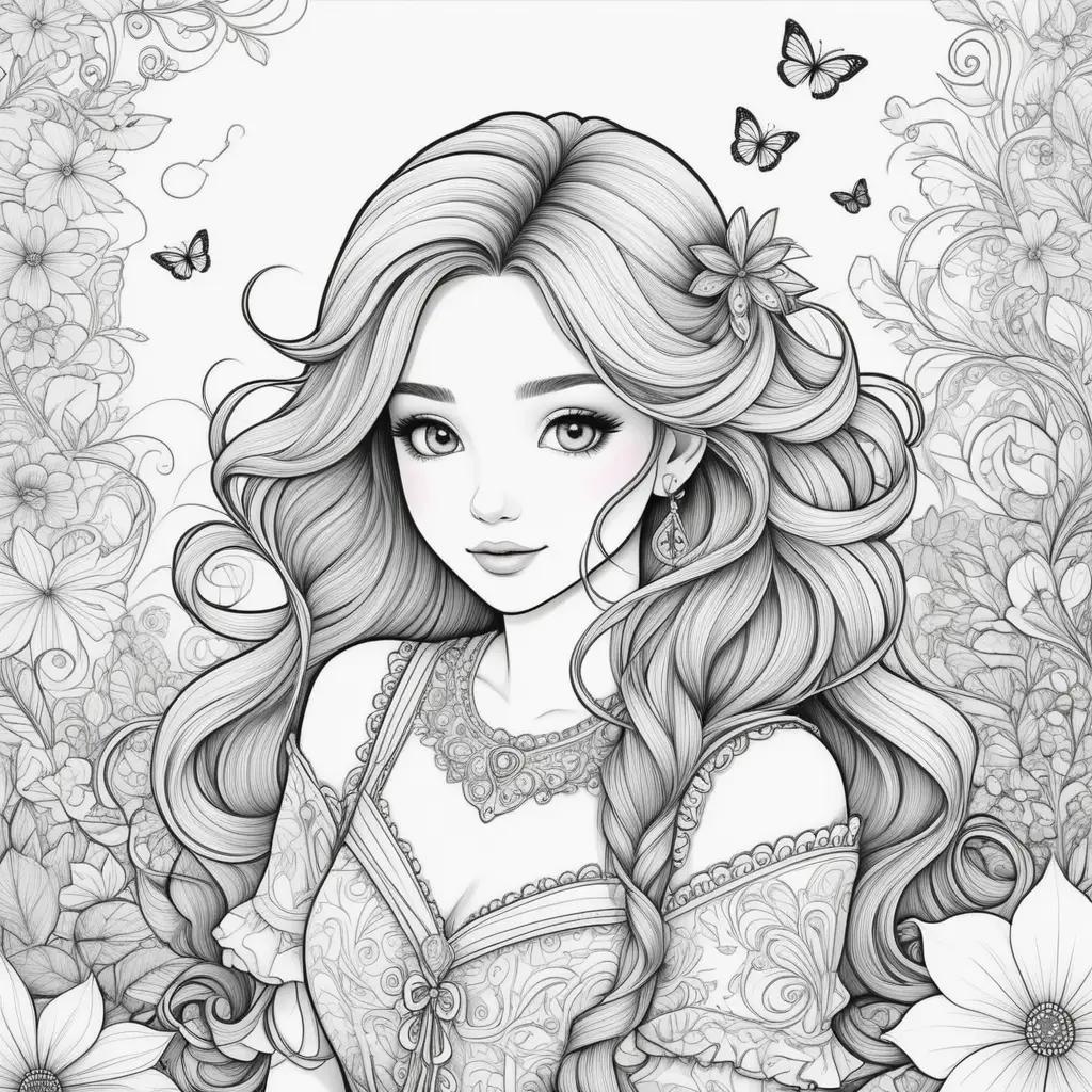 Colorful Coloring Pages for Girls