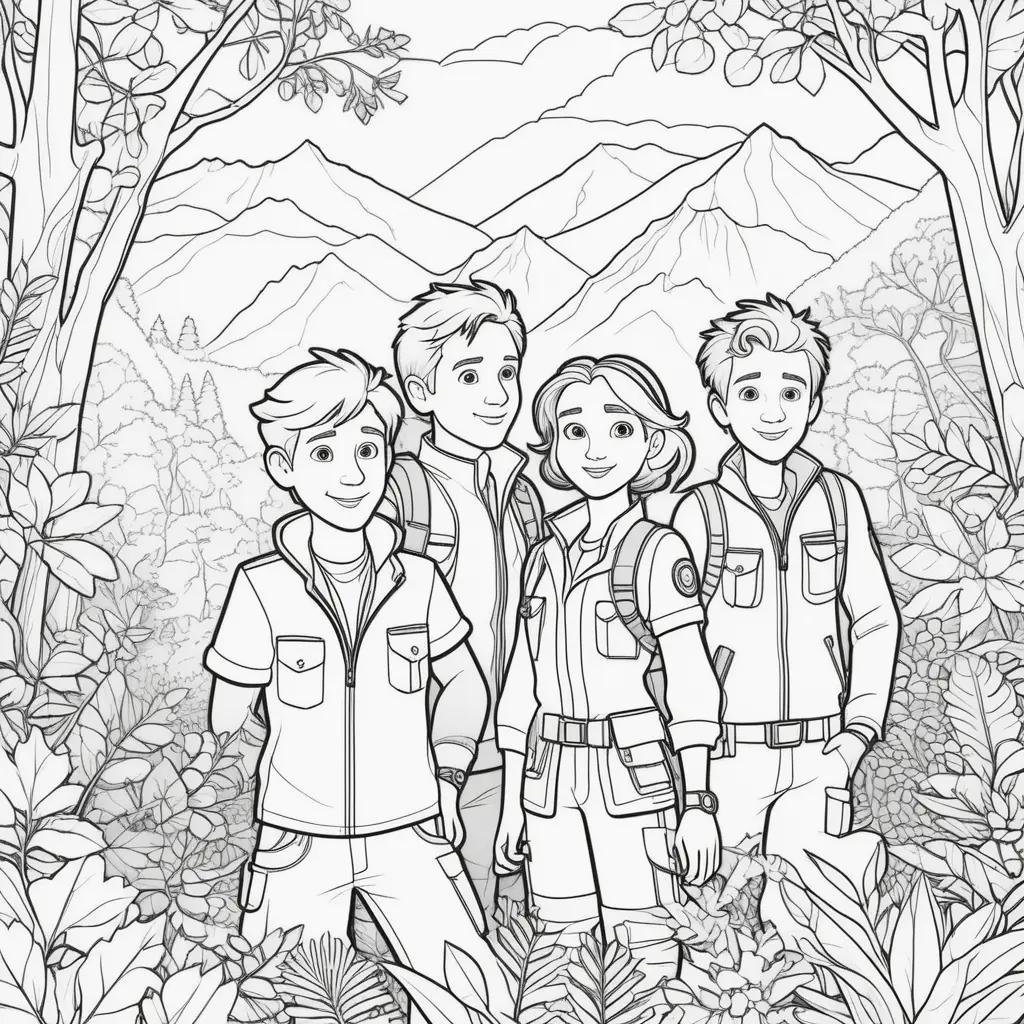 Colorful Coloring Pages of Wild Kratts