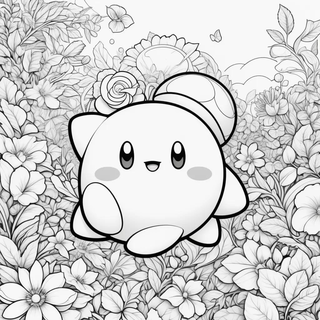 Colorful Coloring Pages of the Cute Little Kitten Kirby