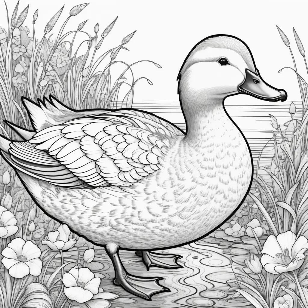 Colorful Duck Coloring Page is a fun and engaging activity for kids to enjoy