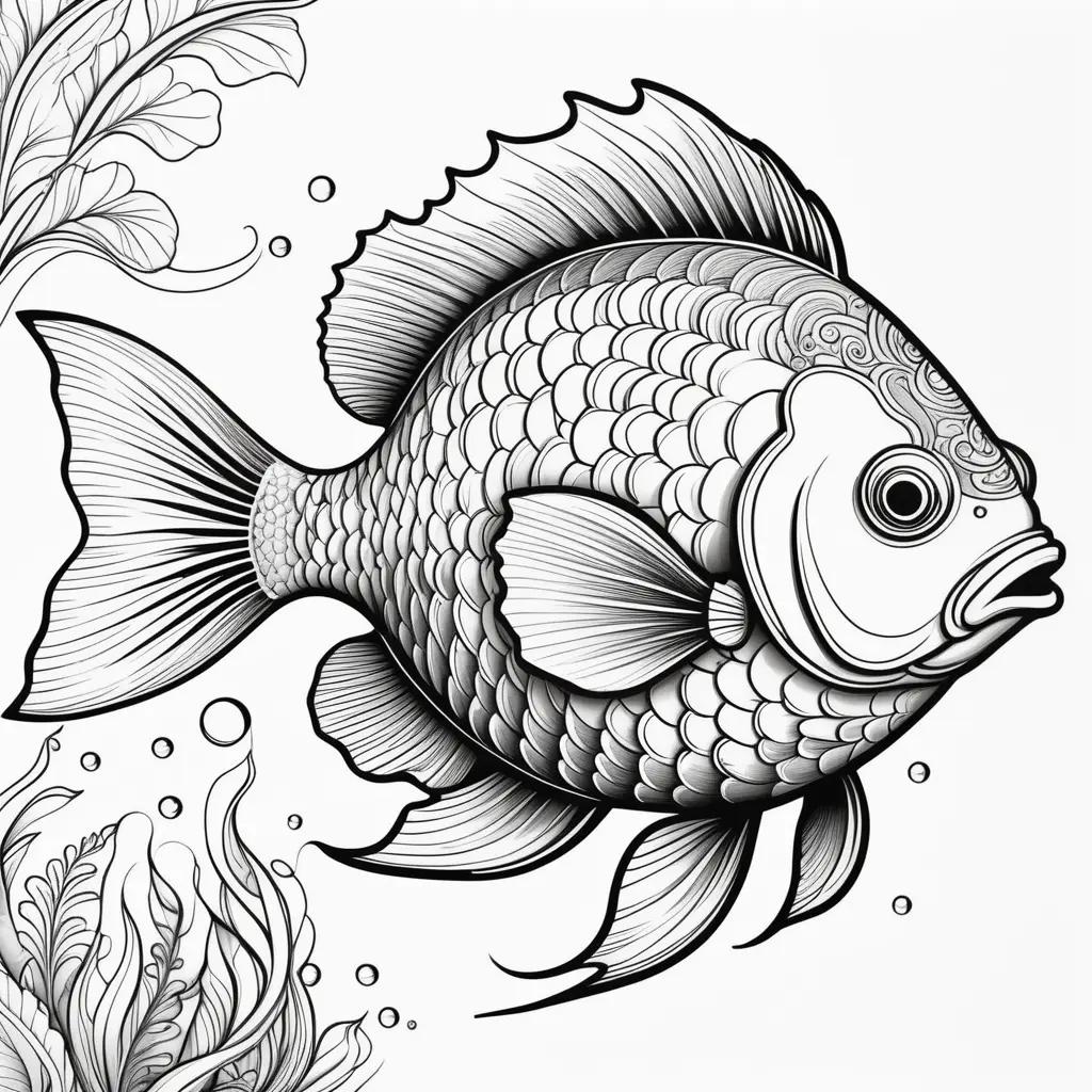 Colorful Fish Coloring Pages for Kids