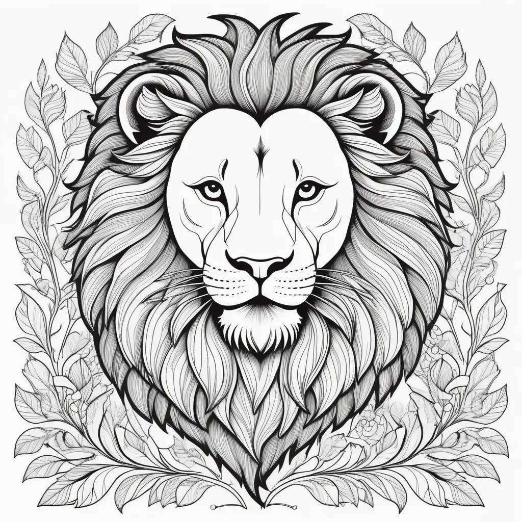 Colorful Lion Coloring Pages: A Unique Art Project