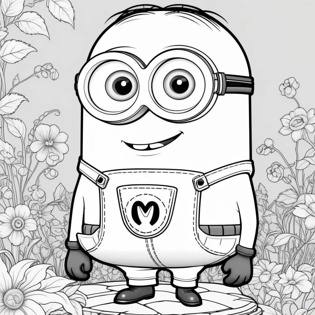 Colorful Minion Coloring Pages: Fun and Cheerful