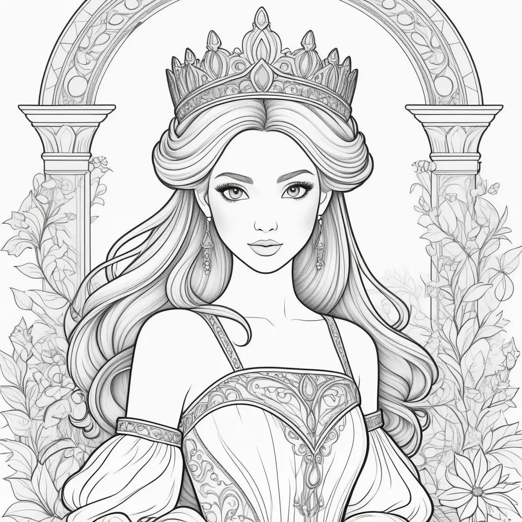 Colorful Princess Coloring Pages to Print