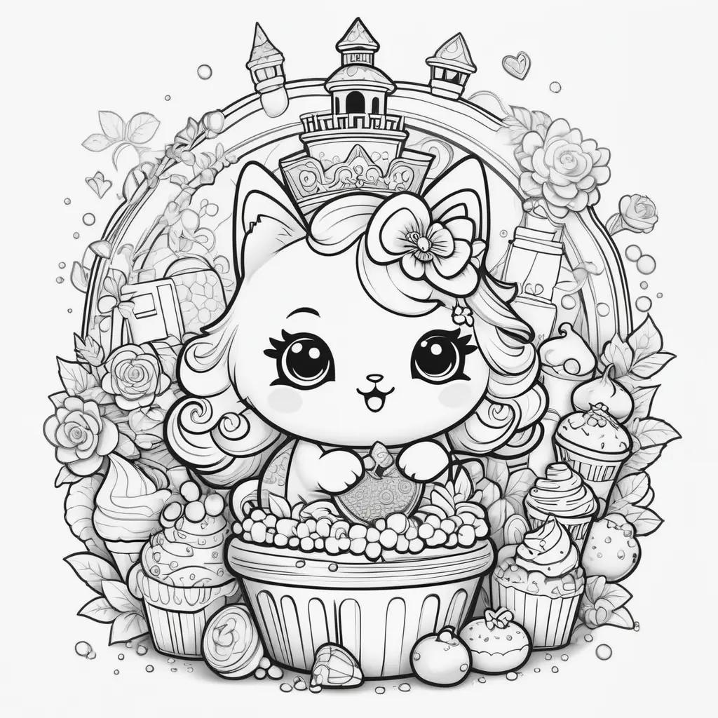 Colorful Shopkins Coloring Pages for Kids