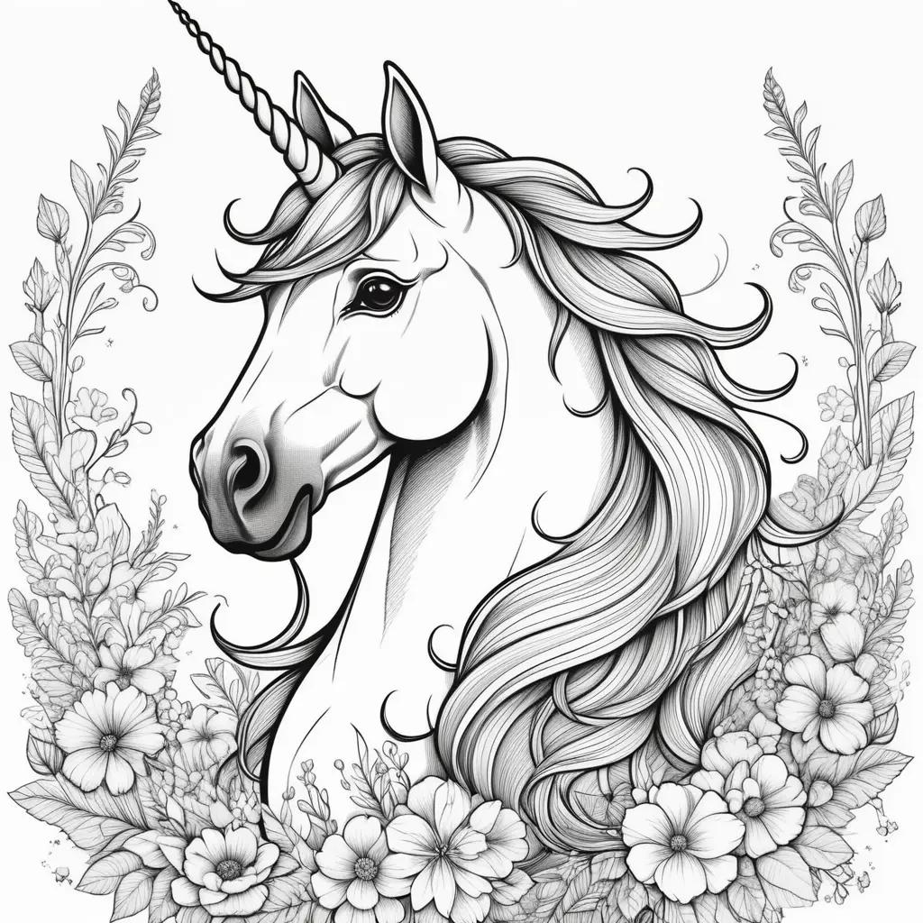 Colorful Unicorn Coloring Pages for Kids