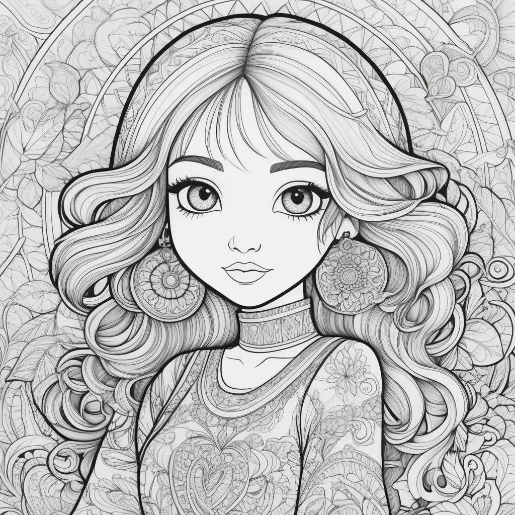 Colorful bobbie goods coloring pages for adults