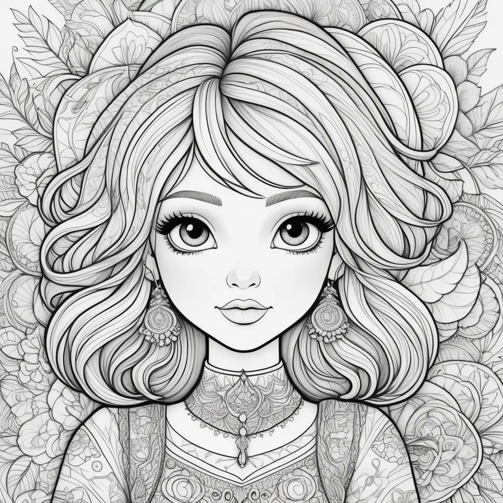 Colorful bobbie goods coloring pages for adults