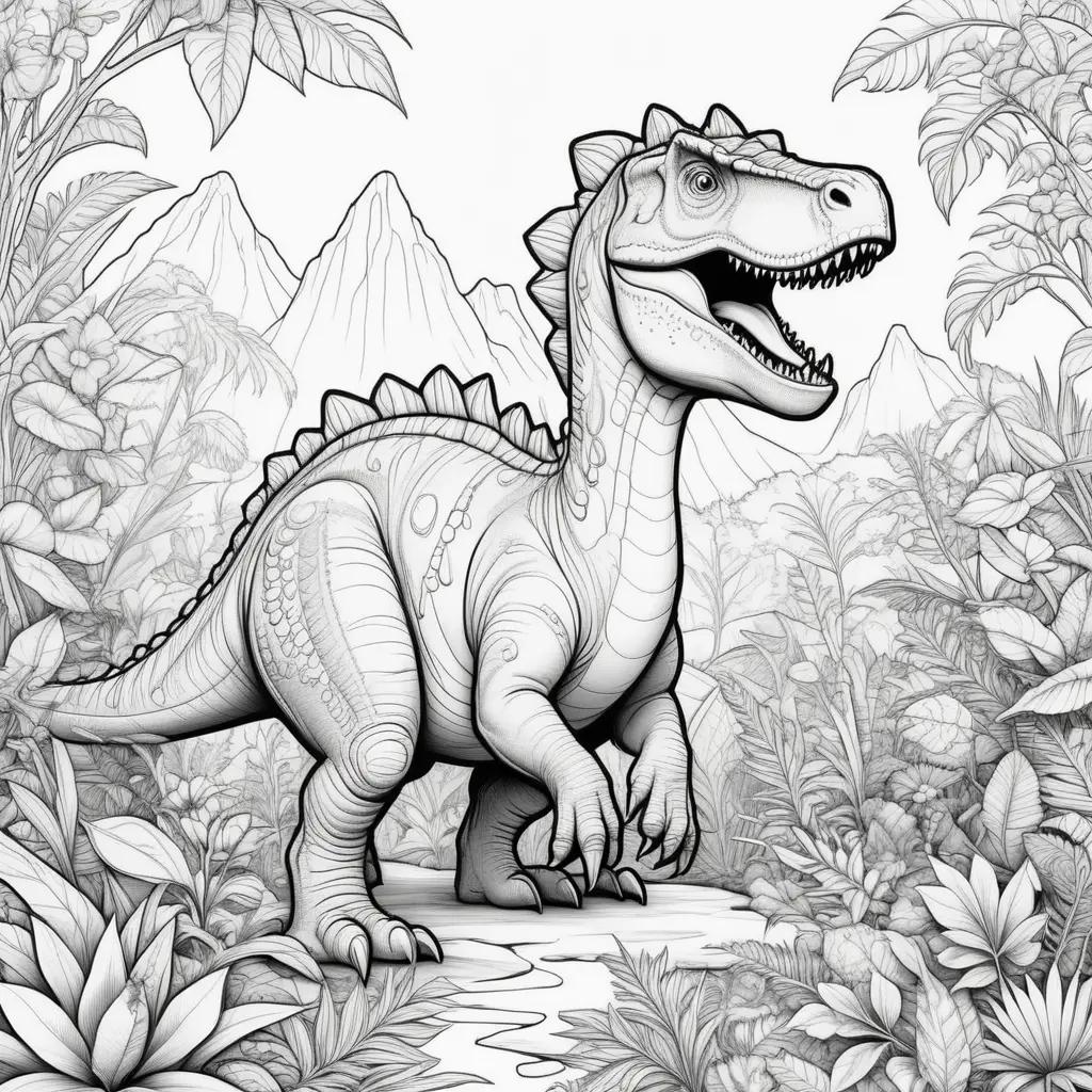 Colorful dinosaur illustrations for children to enjoy