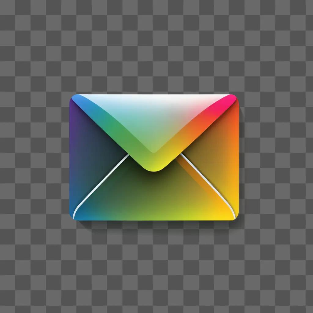 Colorful icon of an email envelope