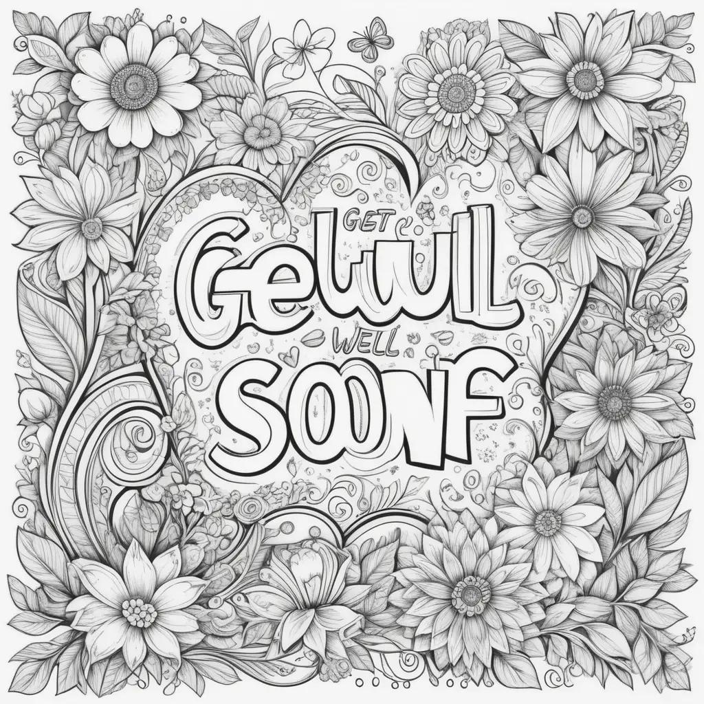 Coloring pages for getting well soon