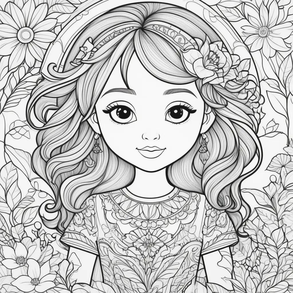 Coloring pages for preschoolers with black and white illustrations