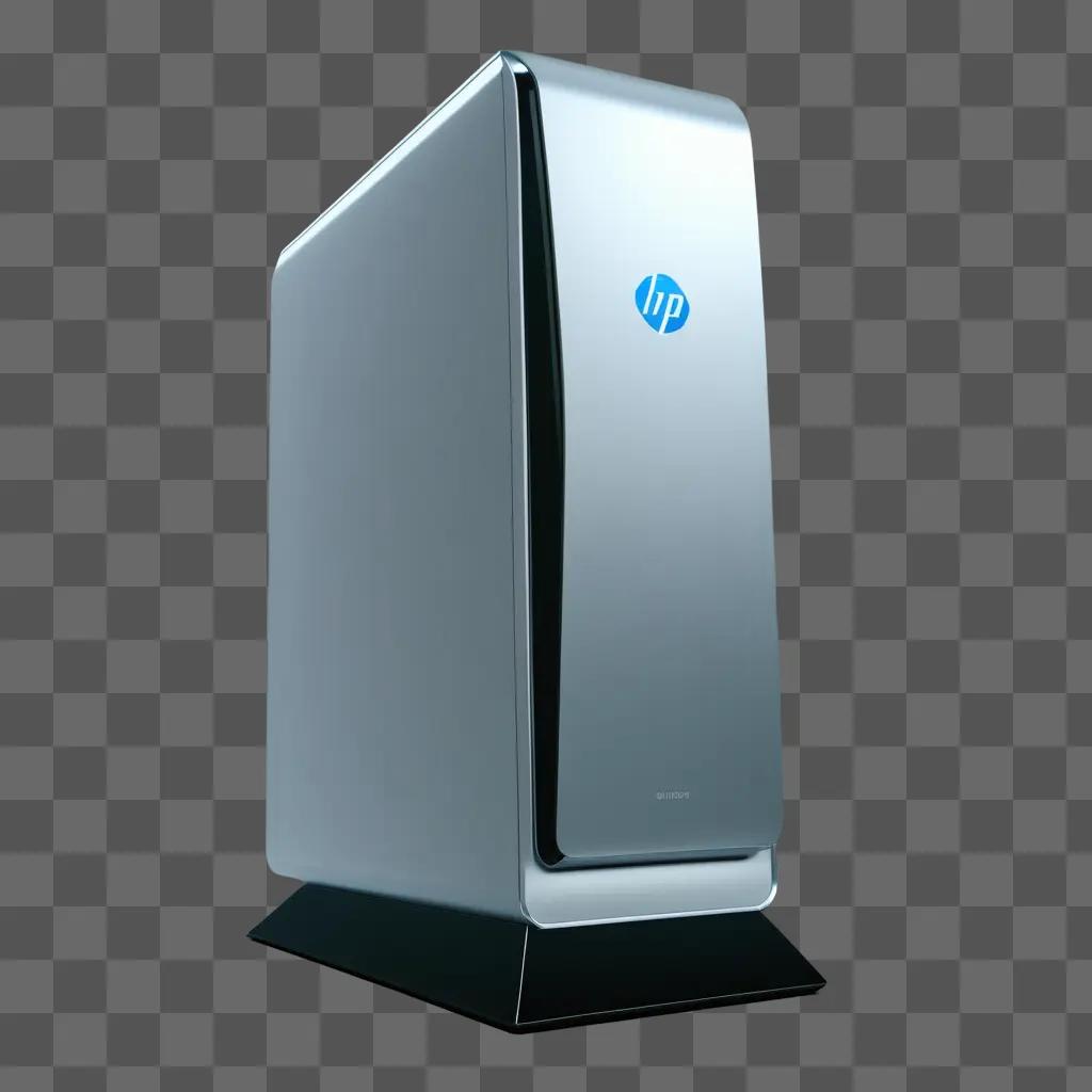 Computer image with HP logo